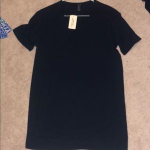 Black mesh T-shirt dress